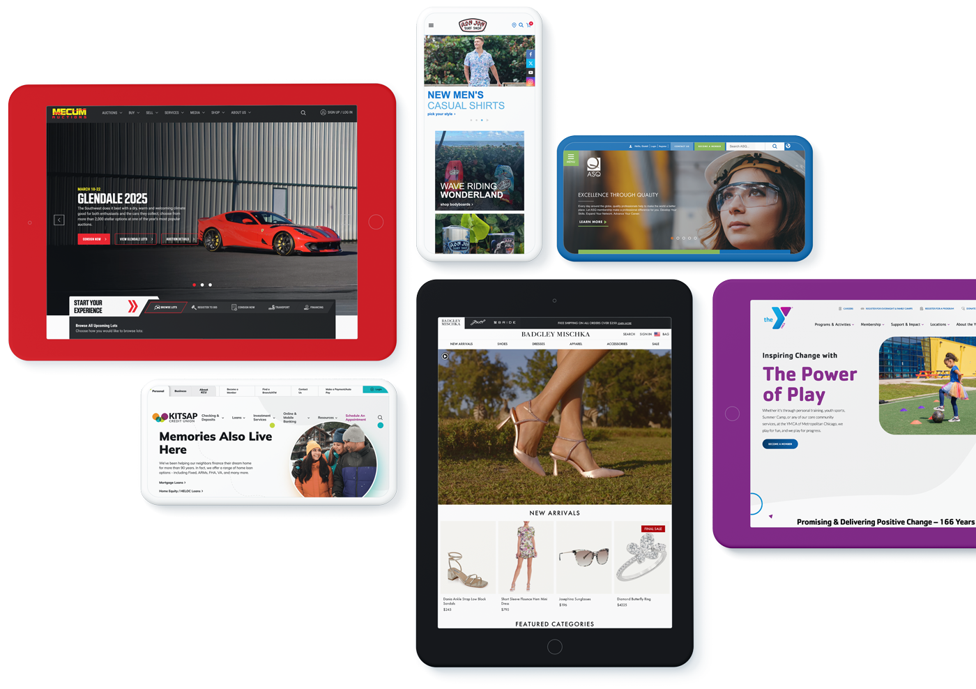 Responsive Website Design and Web Development Examples by American Website Development Website Company's Service
