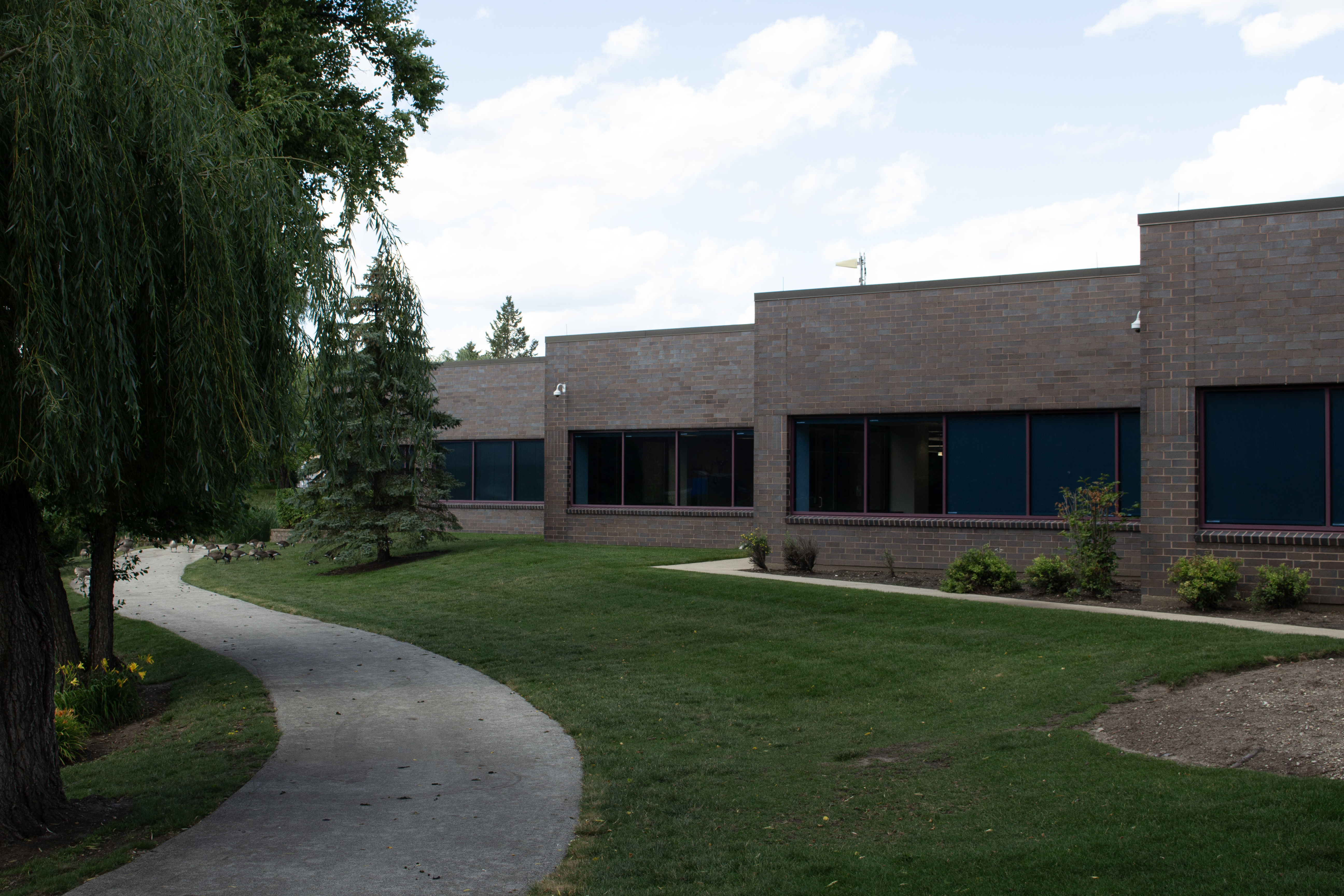 Exterior view of a modern data center building, highlighting hosting and managed service provider for business success